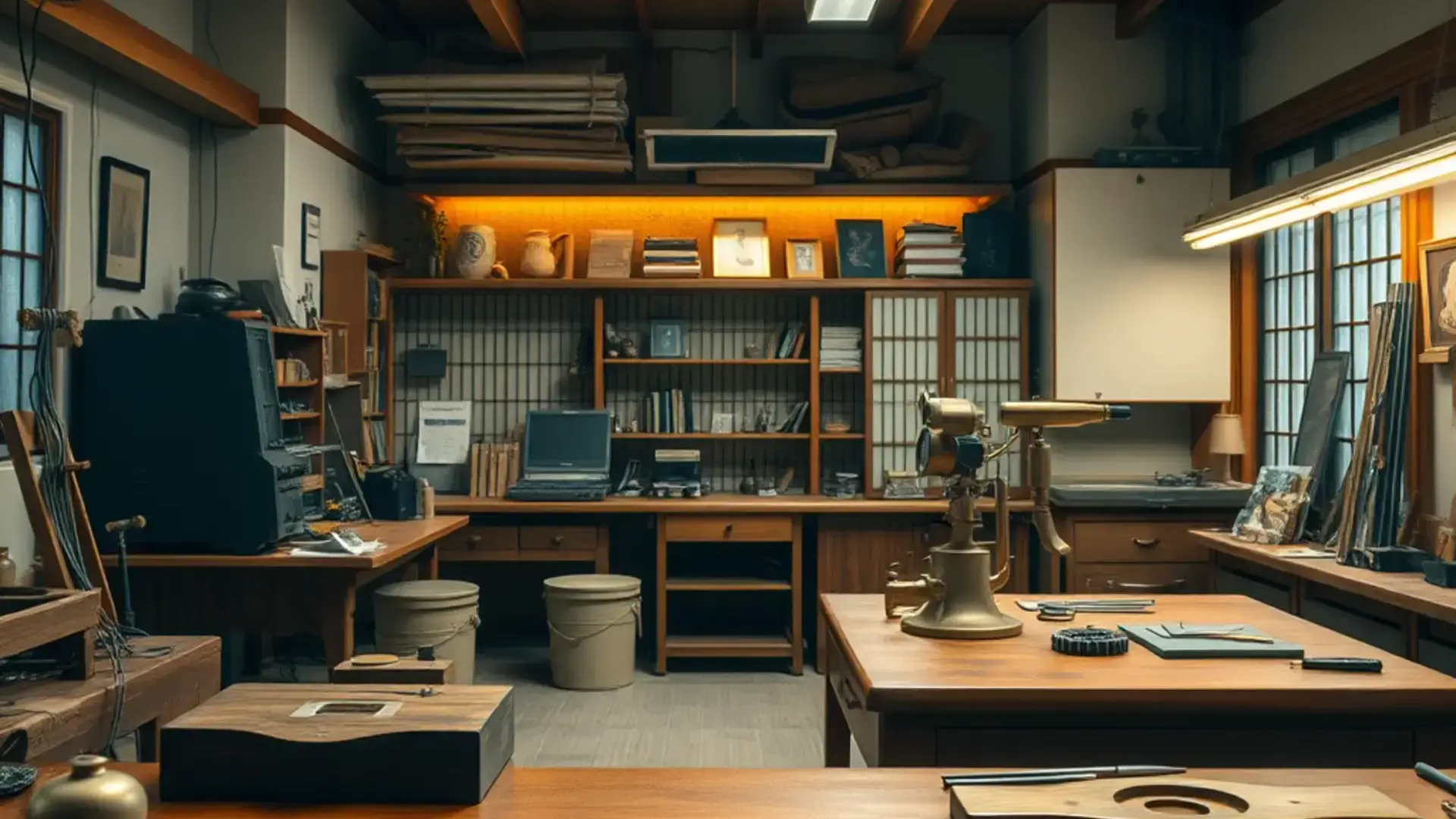 レストア工房作業風景